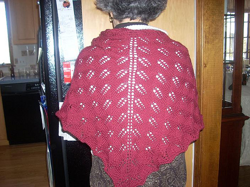 Mom's Kiri Shawl, Back
