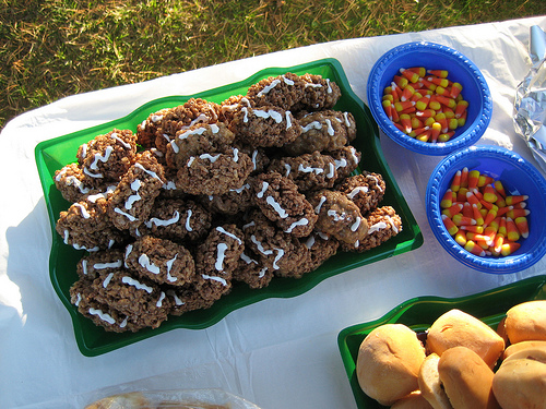 Rice Krispie Treat Footballs
